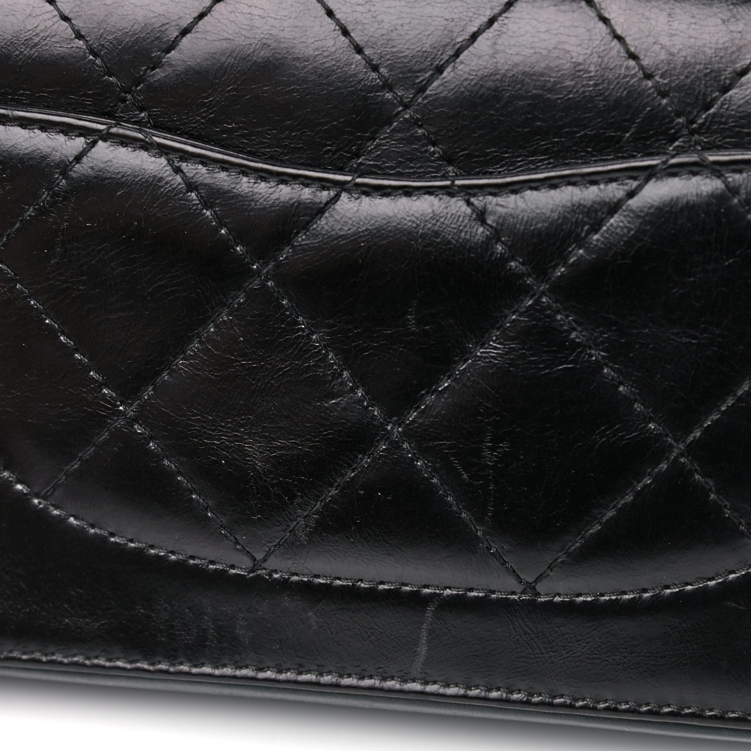 Chanel Iridescent Calfskin Quilted Small Straight Lined Flap Black 19 of 23