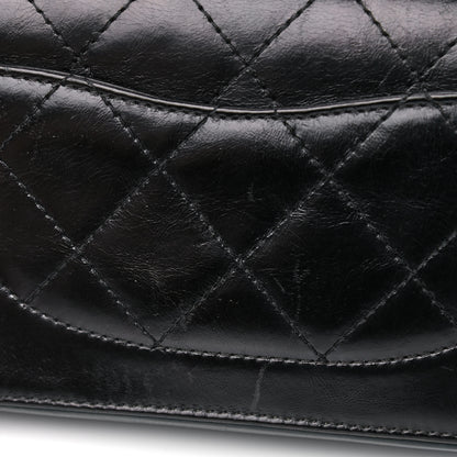 Chanel Iridescent Calfskin Quilted Small Straight Lined Flap Black 19 of 23