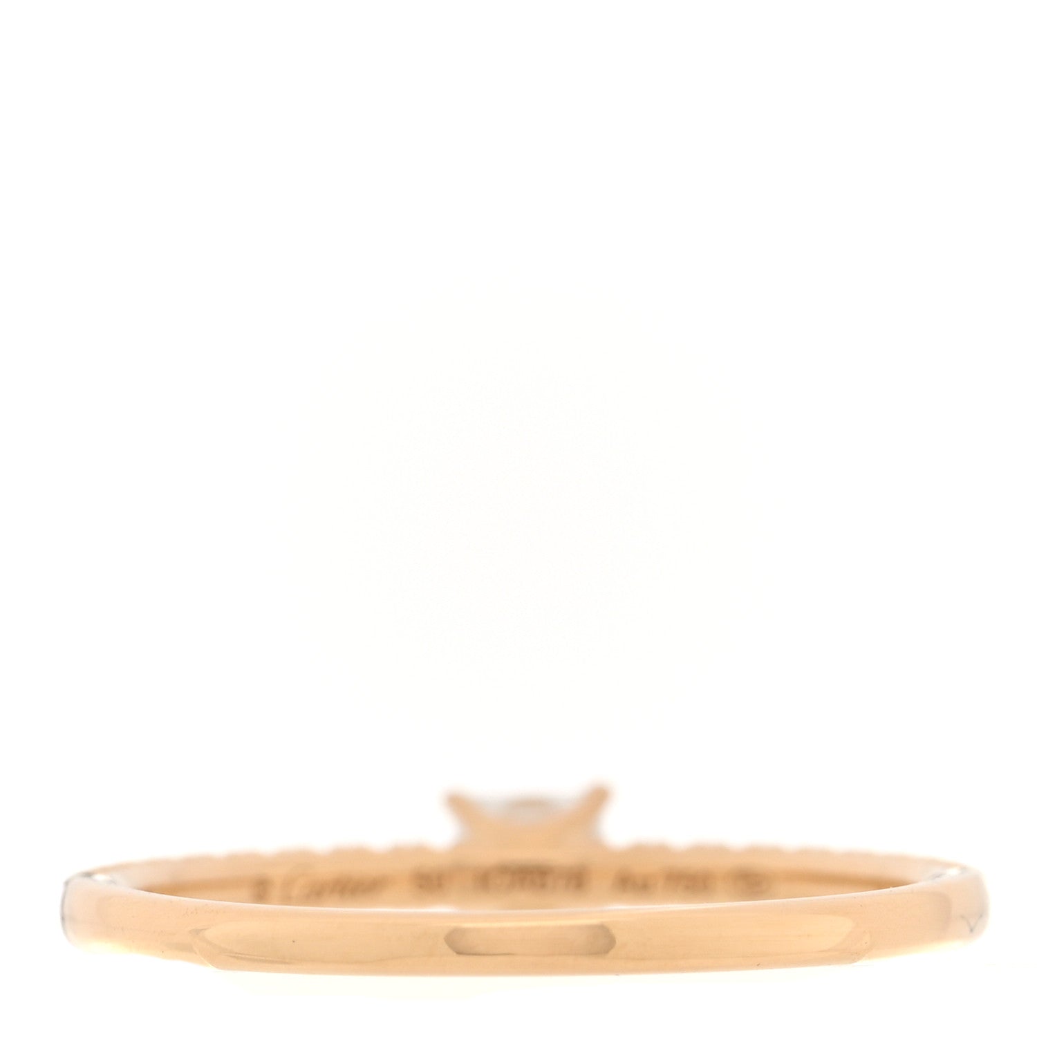 Cartier 18K Yellow Gold Diamond Etincelle De Cartier Engagement Ring 50 5.25 3 of 4
