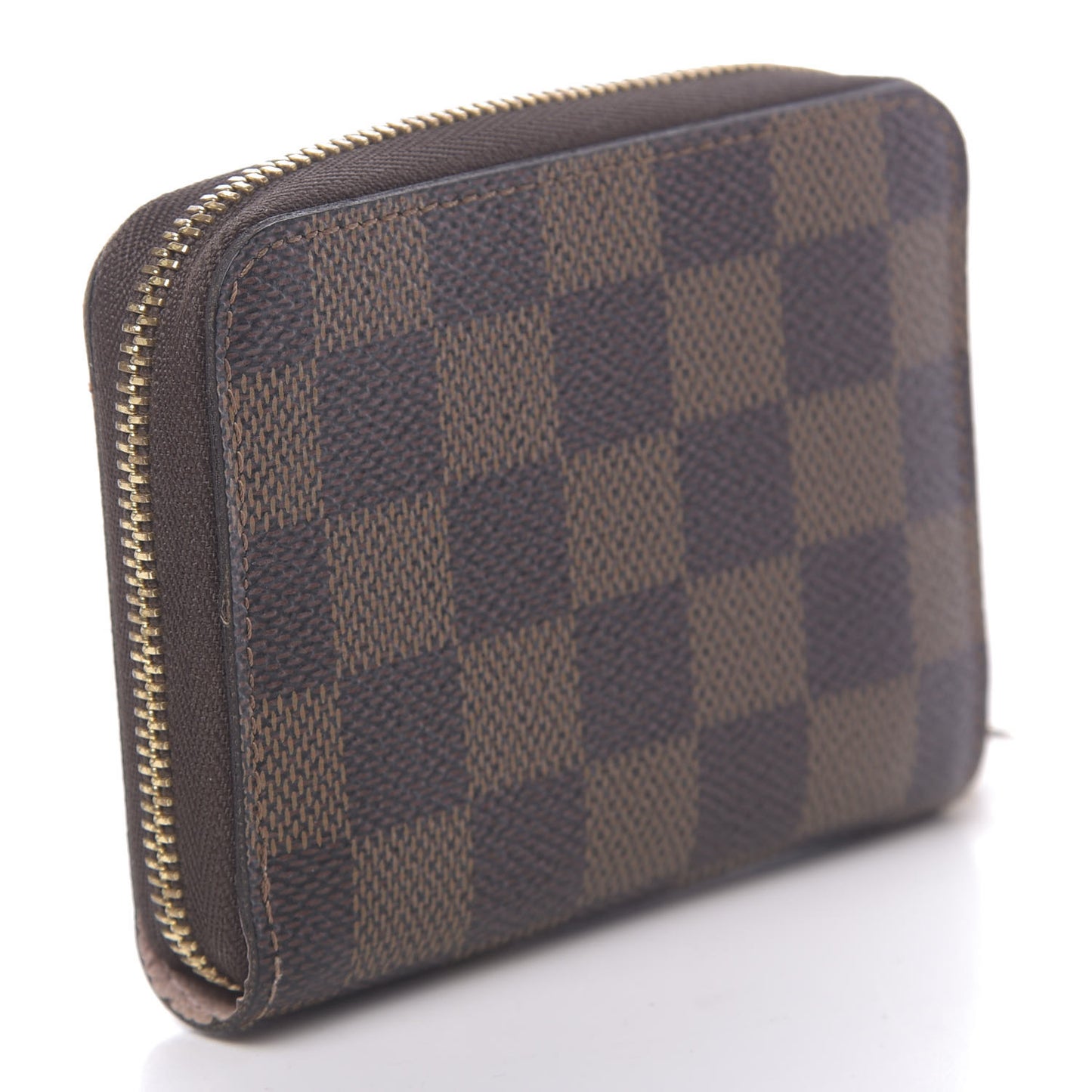 Damier Ebene Zippy Coin Purse Rose Ballerine