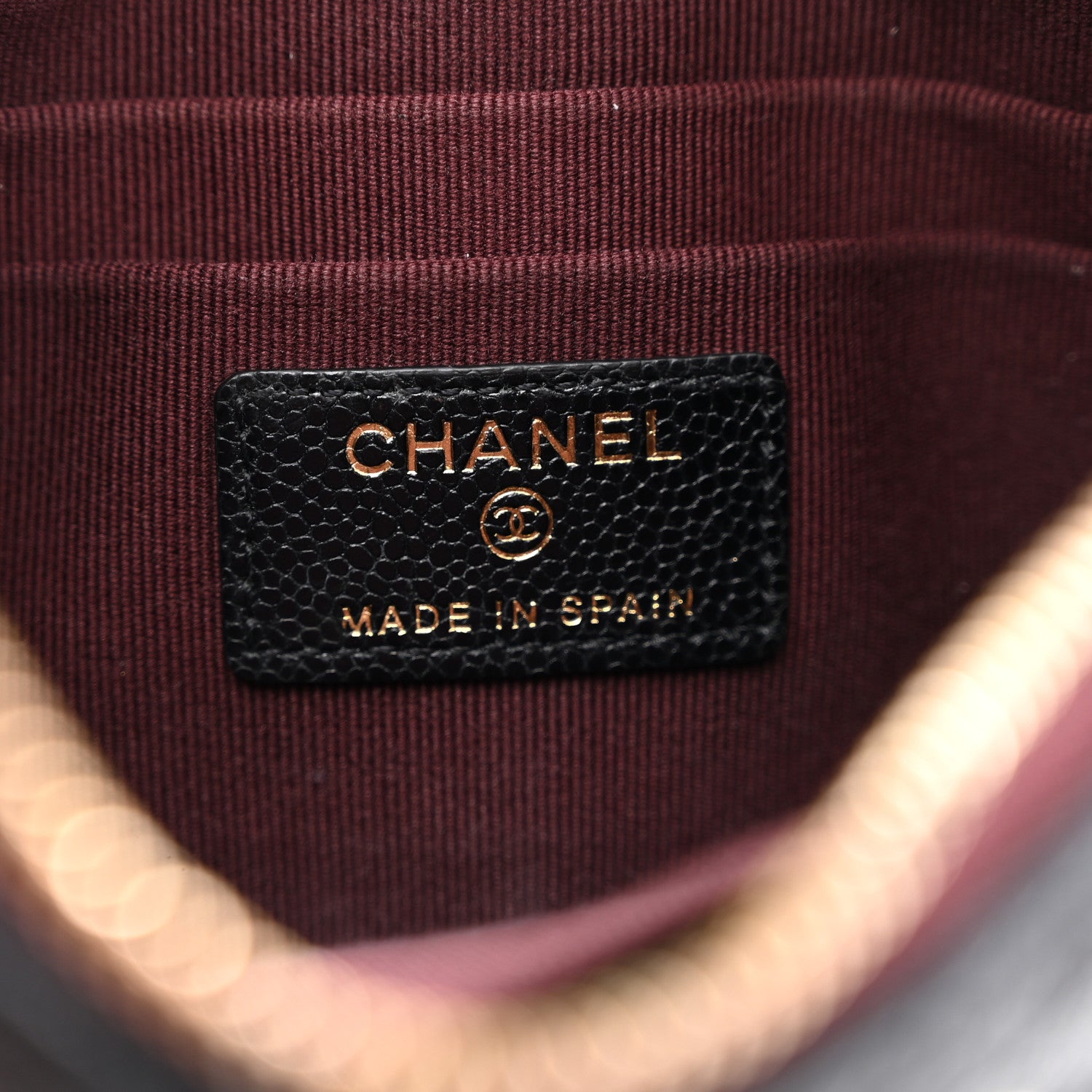 Chanel Caviar Quilted Cosmetic Case Black 6 of 9