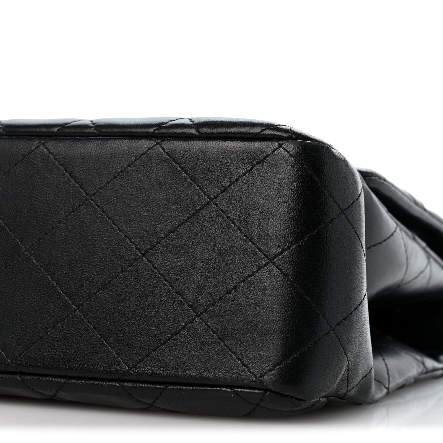 Chanel Lambskin Quilted Jumbo Single Flap Black 10 of 14