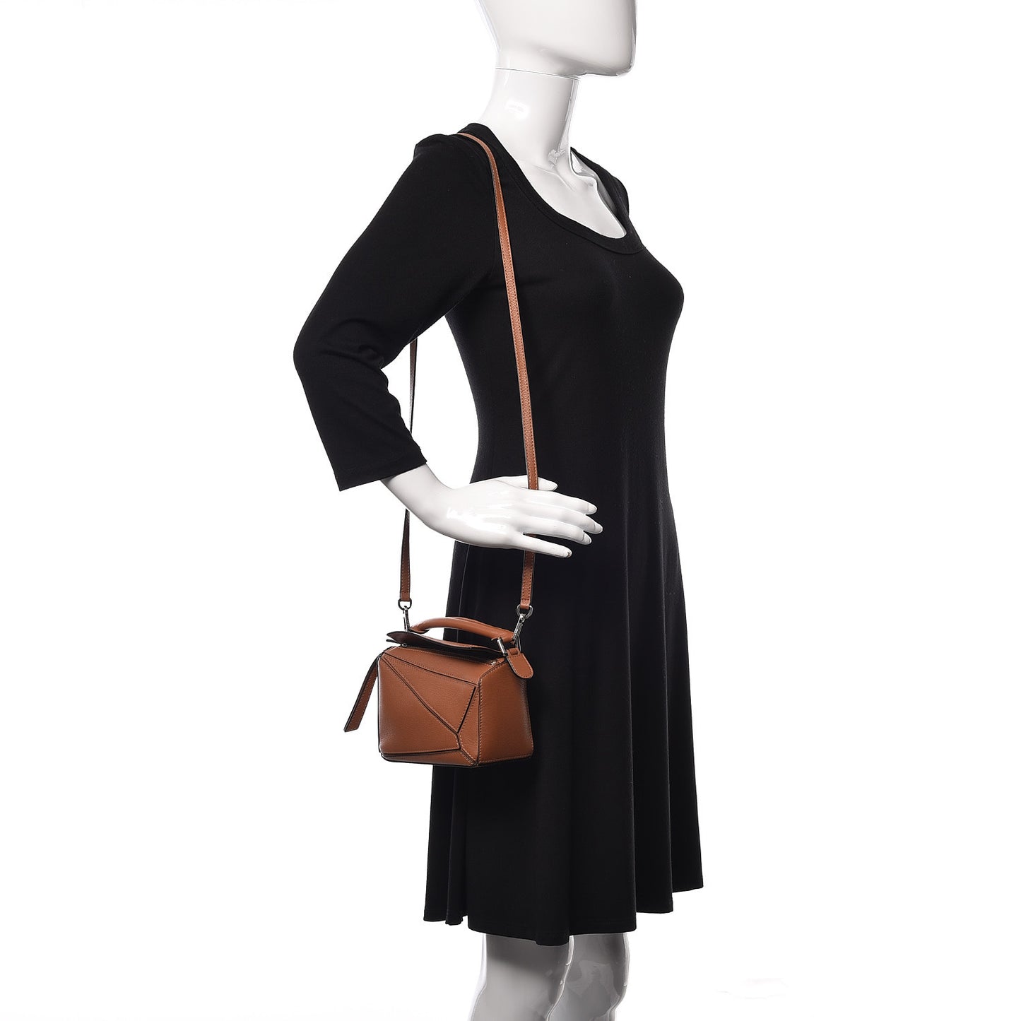 Calfskin Mini Puzzle Bag Tan