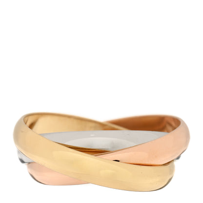 Cartier 18K Pink Yellow White Gold Classic Les Must De Cartier Trinity Ring 54 6.75 3 of 4