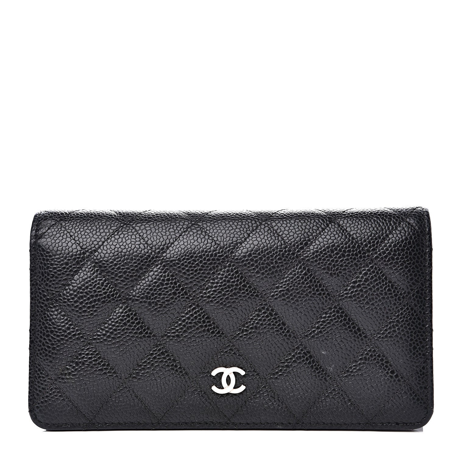 Chanel Caviar Quilted Yen Wallet Black 1 of 11