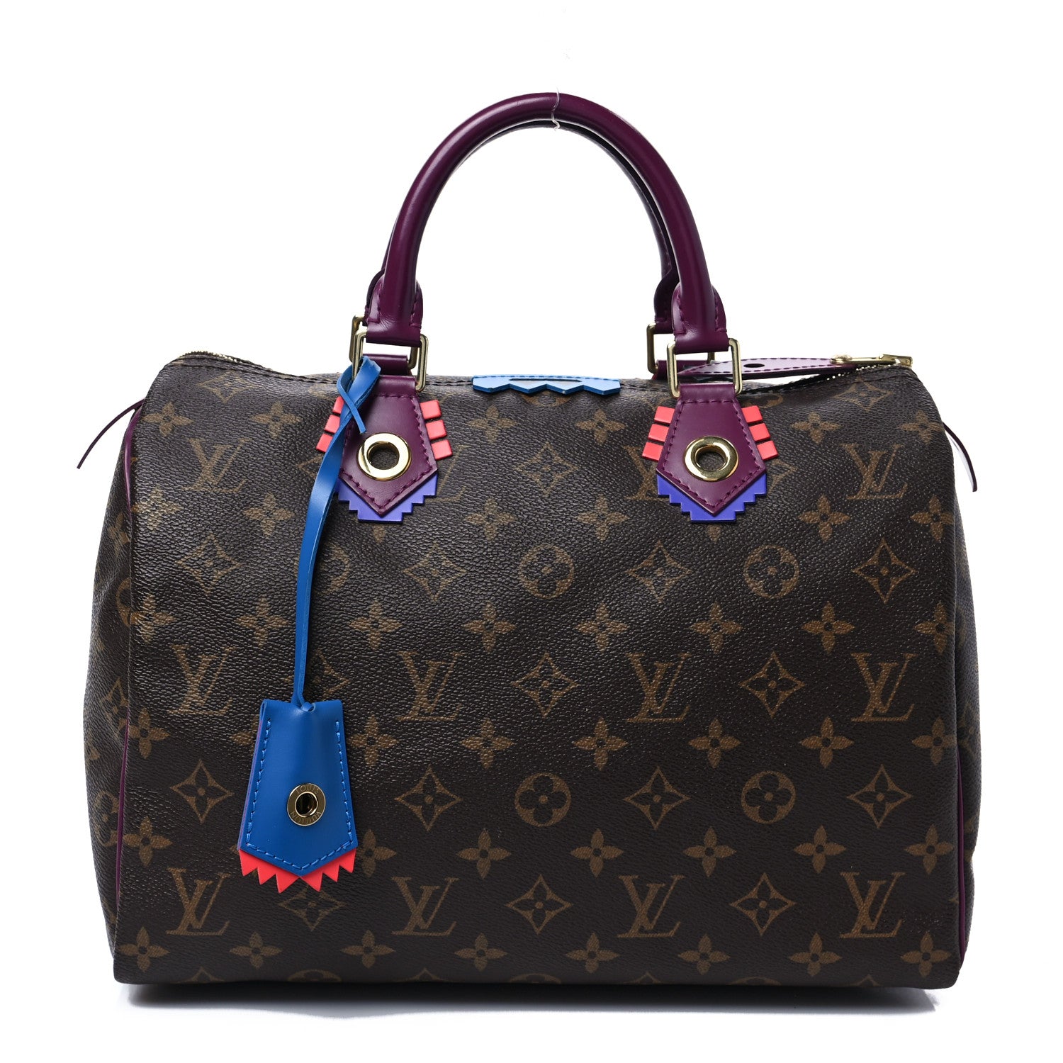 Louis Vuitton Monogram Totem Speedy 30 Magenta 1 of 7