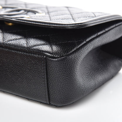 Chanel Caviar Quilted Small CC Filigree Flap Black 9 of 11