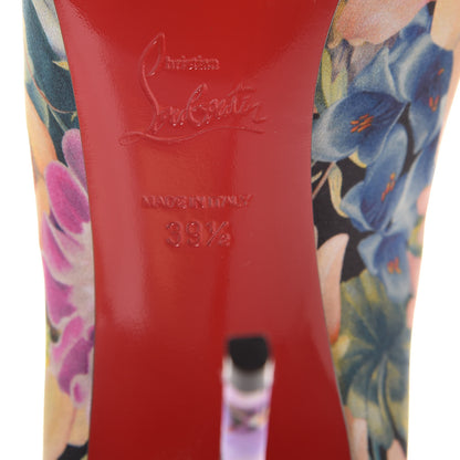 Christian Louboutin Satin Flower Power Pigalle Follies 100 Pumps 39.5 Multicolor 6 of 8