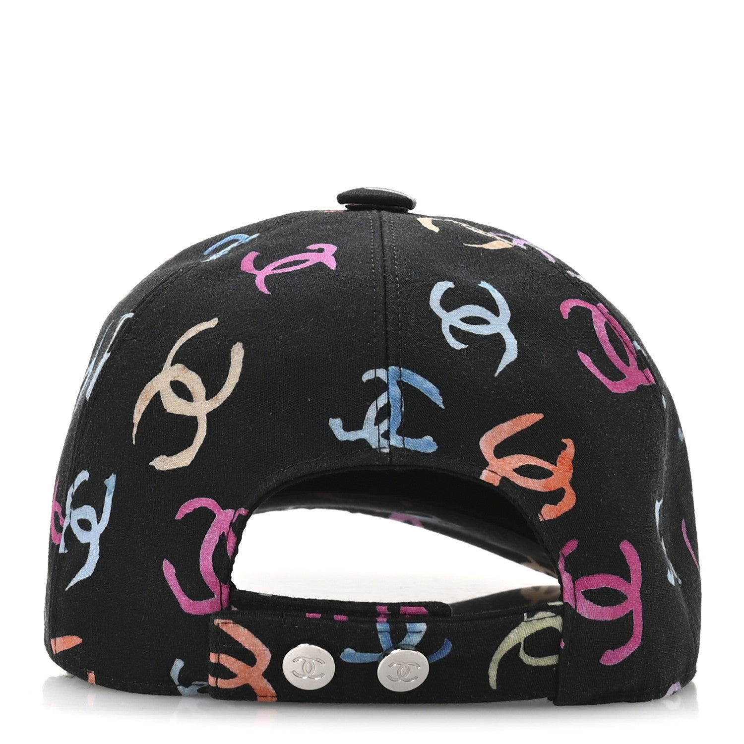 Chanel Cotton CC Cap Hat Black Multicolor 6 of 9