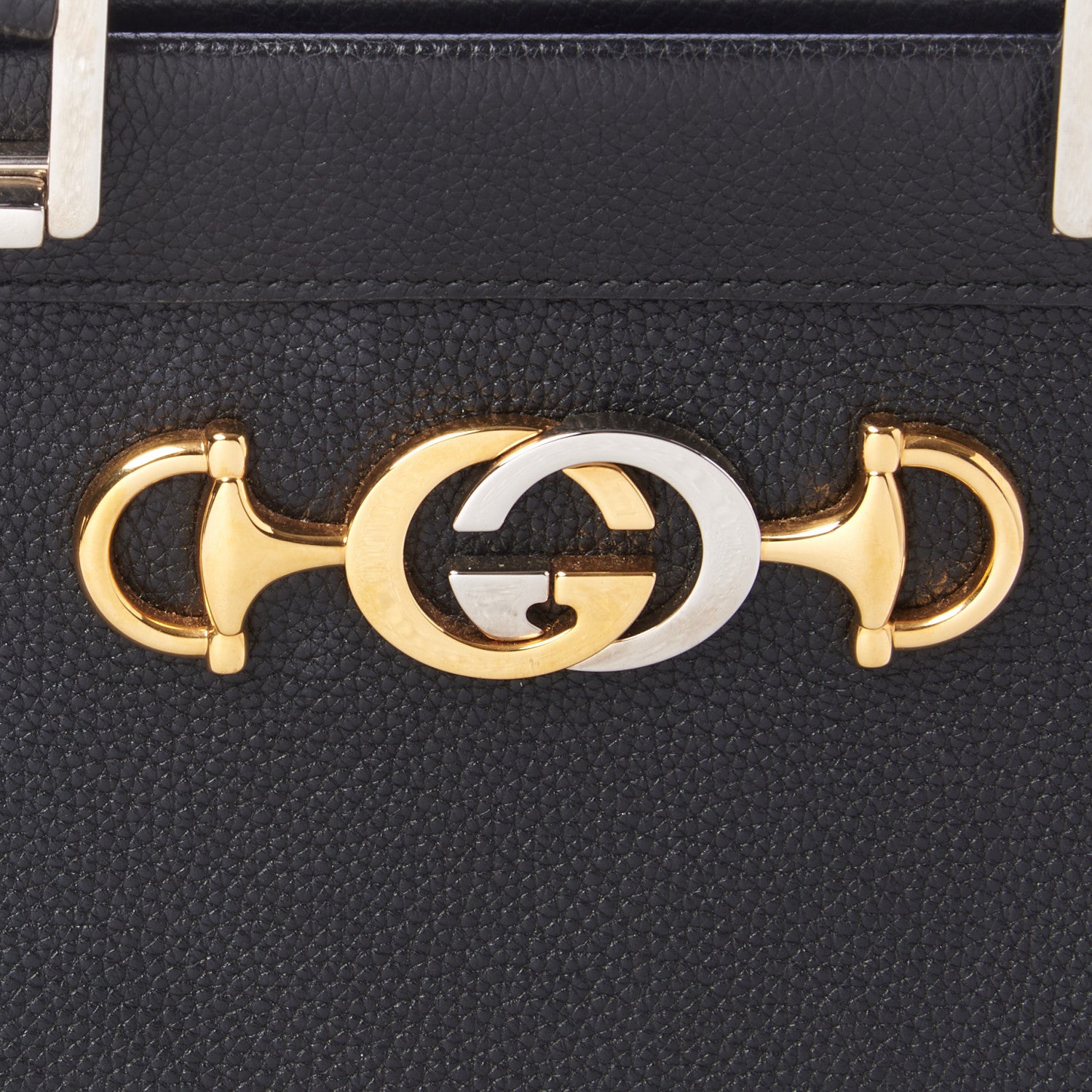 Gucci Grainy Calfskin Medium Zumi Top Handle Bag Black 6 of 8