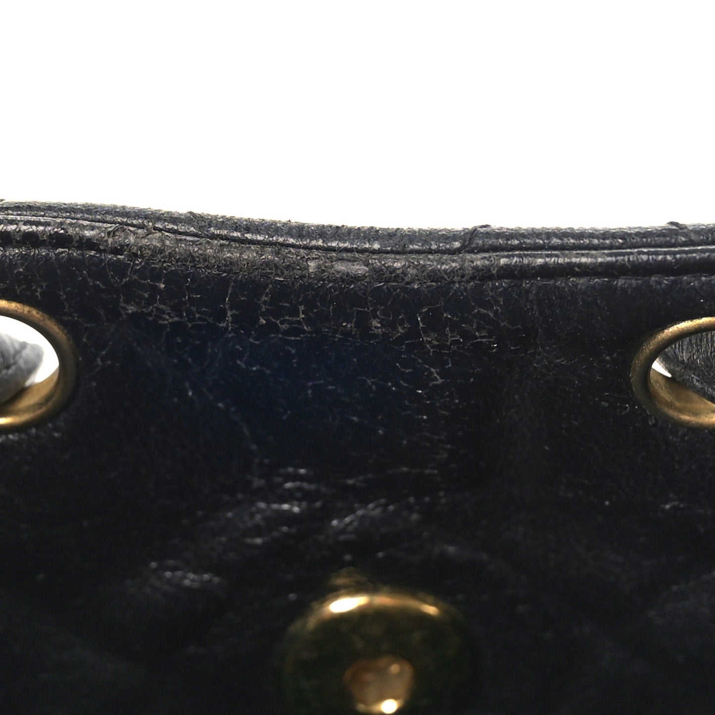 Lambskin Quilted Backpack Black