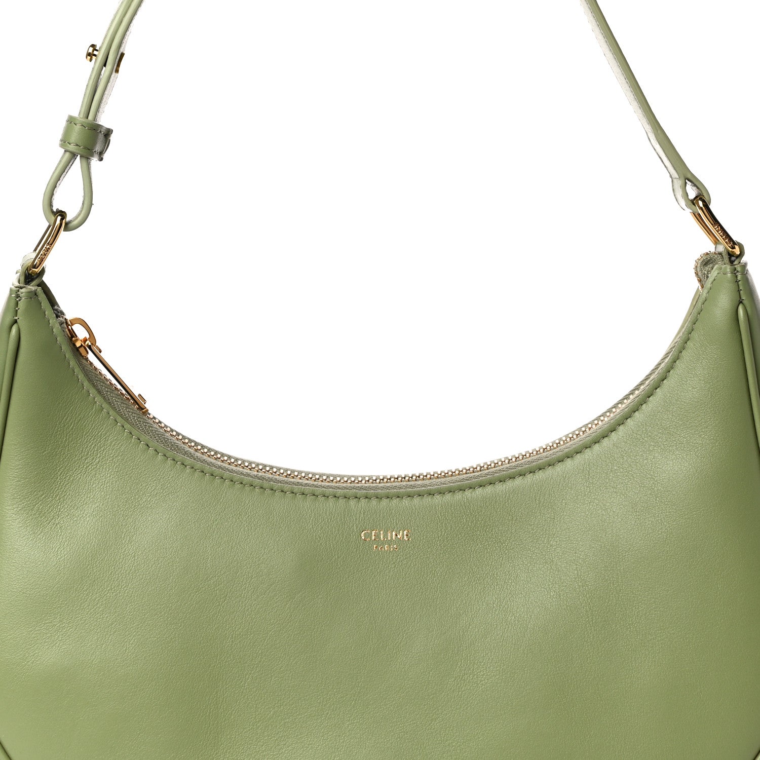 Celine Smooth Calfskin Ava Shoulder Bag Sage 7 of 11