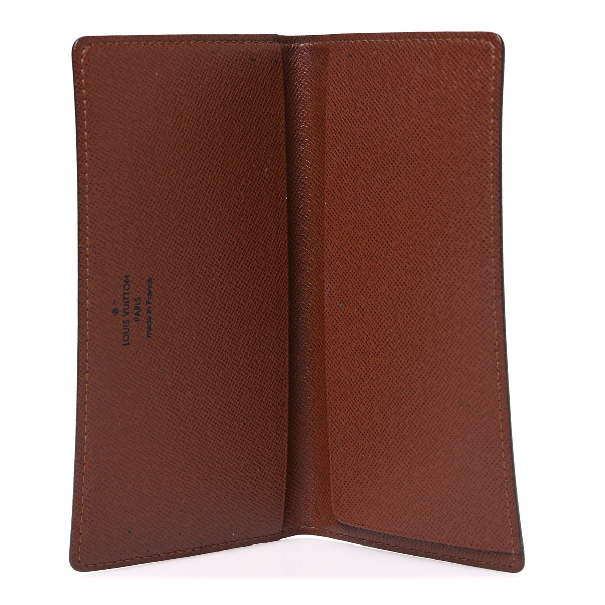 Monogram Simple Checkbook Holder Wallet Cover