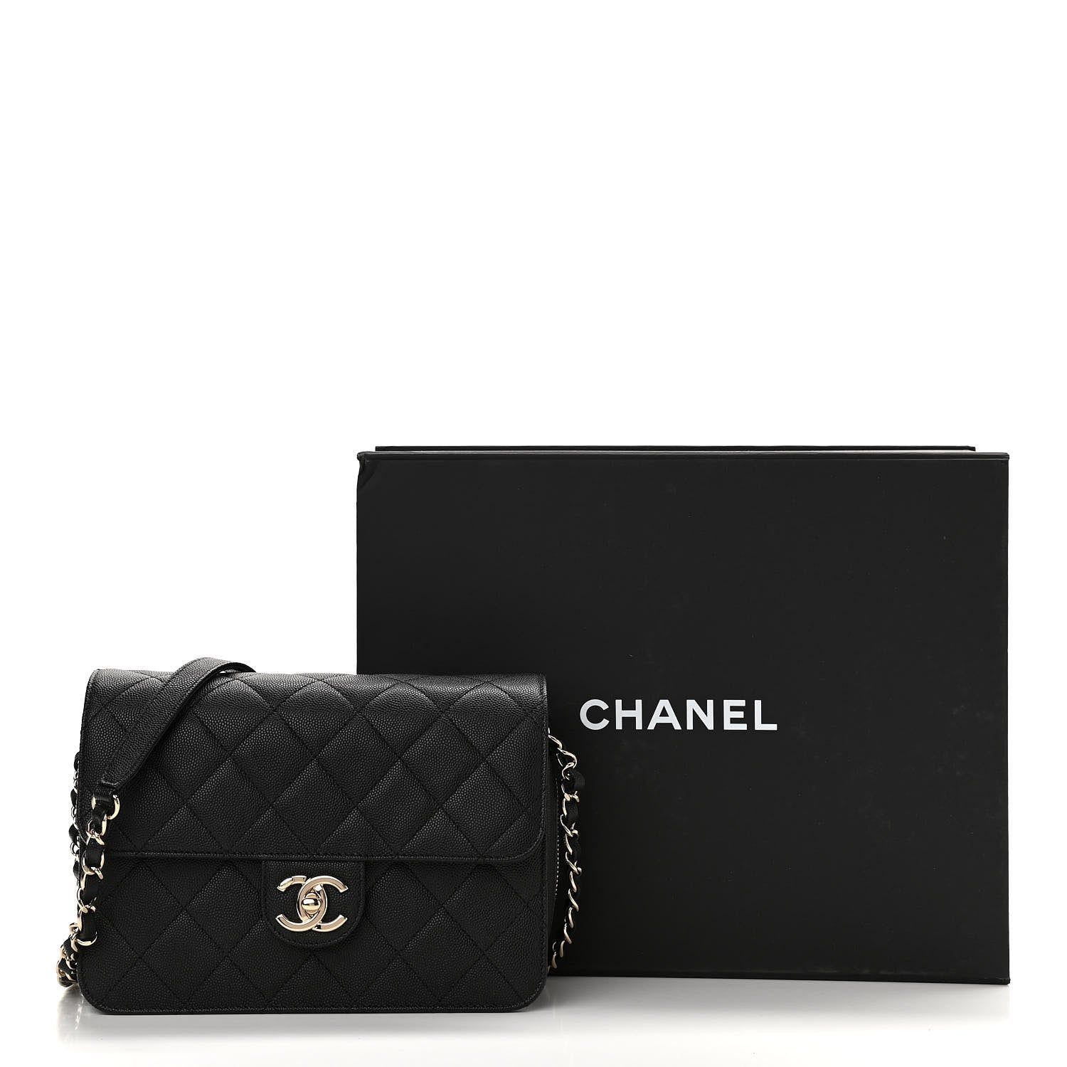 Chanel Caviar Quilted Large Like A Wallet Flap Black 12 of 12