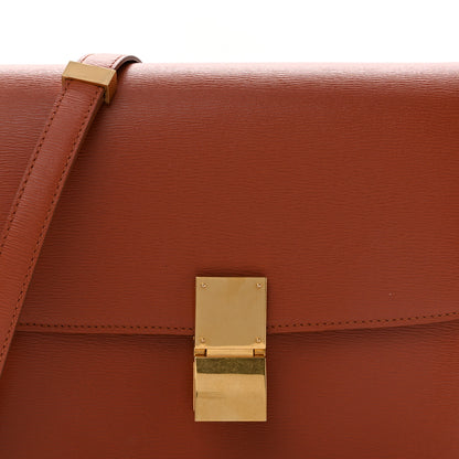 Celine Liege Calfskin Medium Classic Box Flap Bag Terracotta 14 of 33