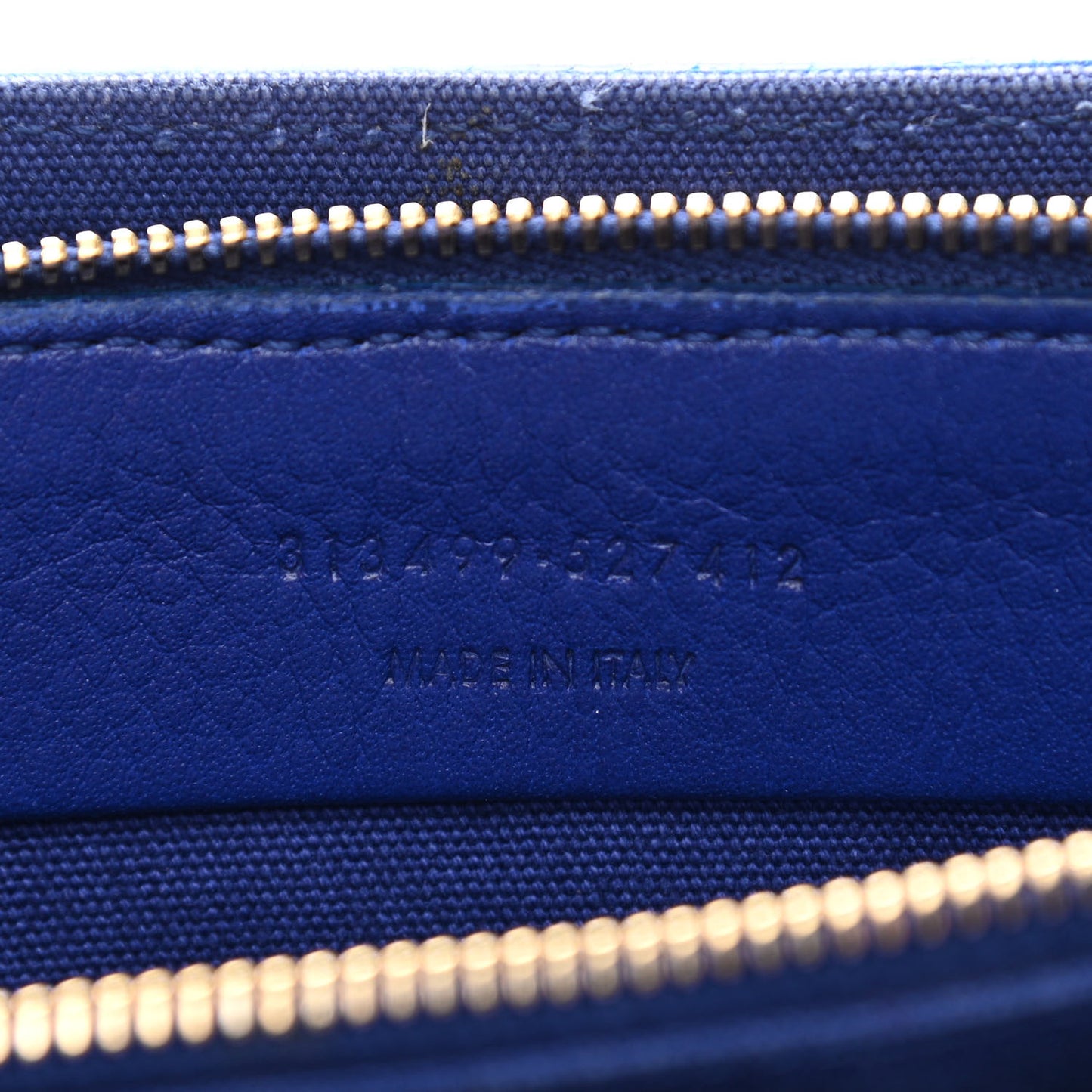 Calfskin Canvas Small Muse Two Blue