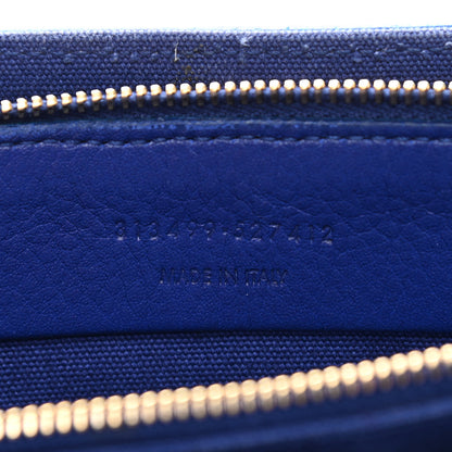 Saint Laurent Calfskin Canvas Small Muse Two Blue 7 of 20