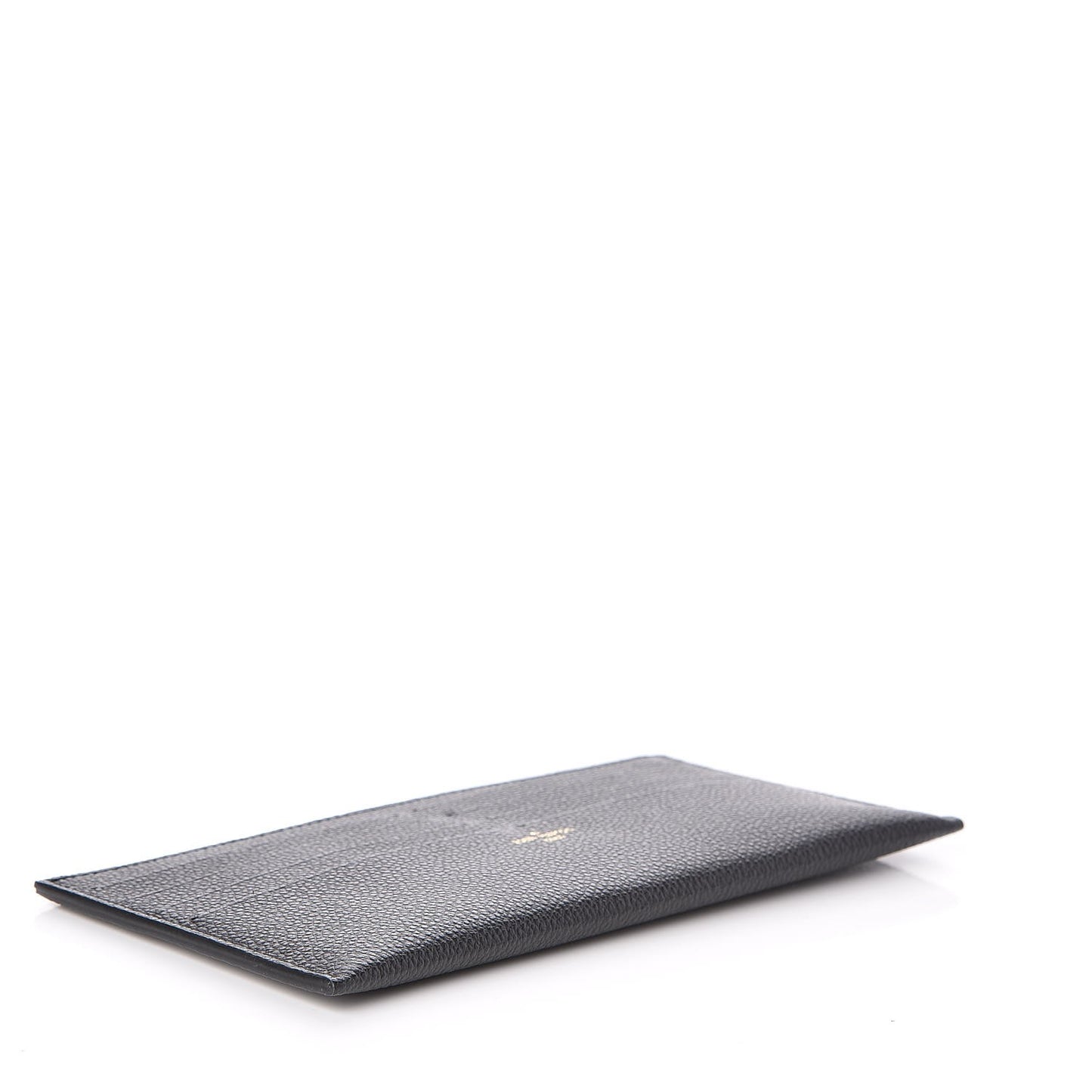 Calfskin Felicie Chain Wallet Card Holder Insert Black