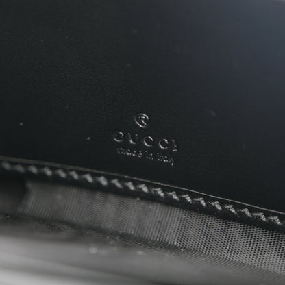 Gucci Calfskin Matelasse GG Marmont Zip Around Wallet Black 6 of 8