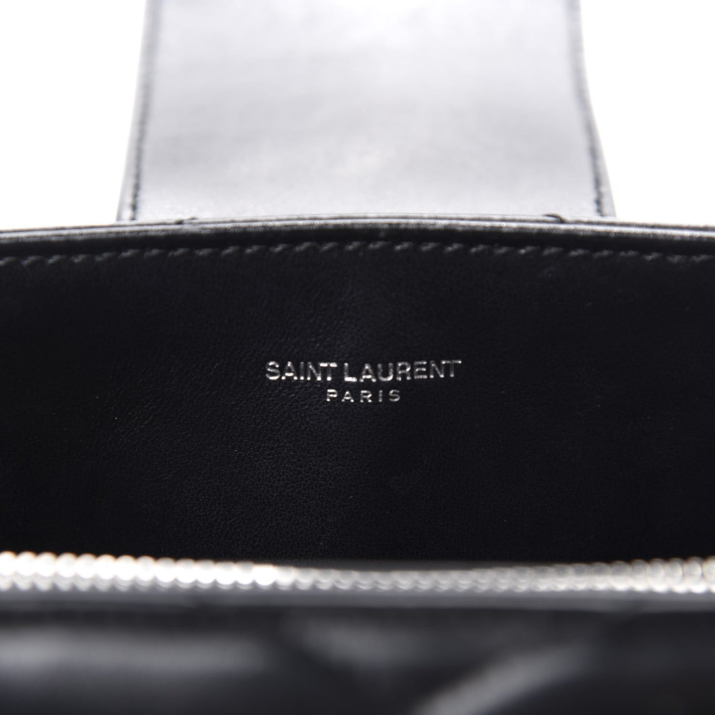 Calfskin Y Quilted Monogram Small Loulou Shopper Black