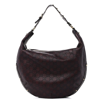 Gucci Guccissima Large Biba Hobo Dark Brown 1 of 14