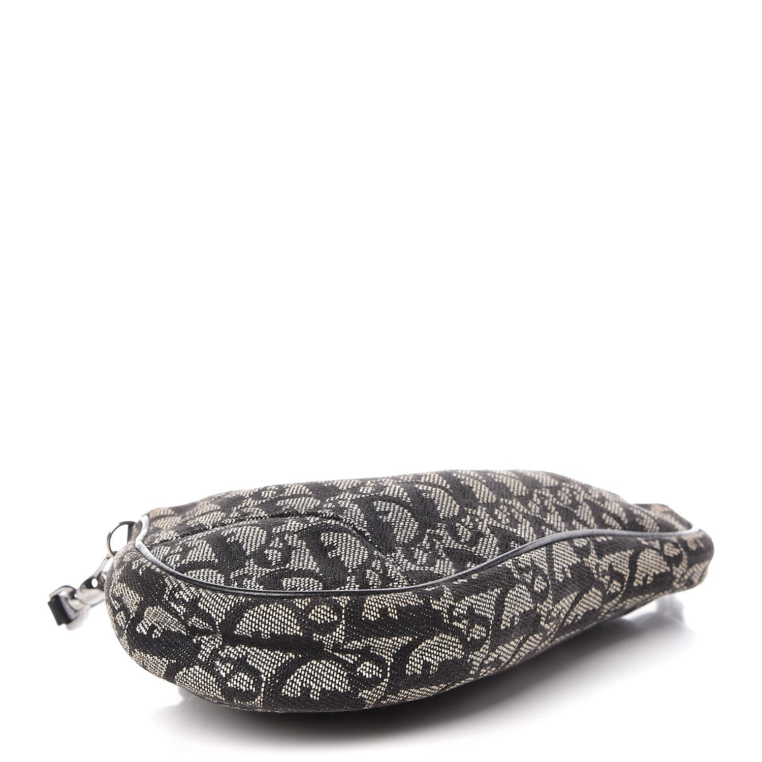 Christian Dior Monogram Mini Saddle Pochette Black 4 of 14
