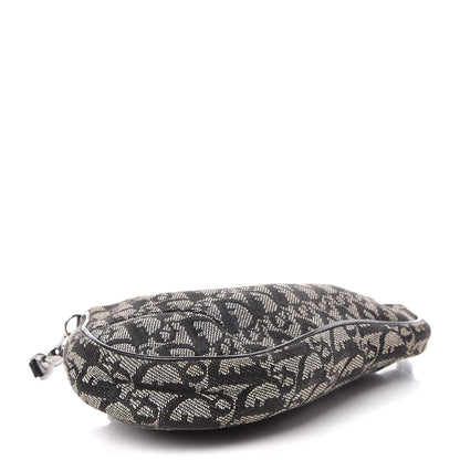 Christian Dior Monogram Mini Saddle Pochette Black 4 of 14