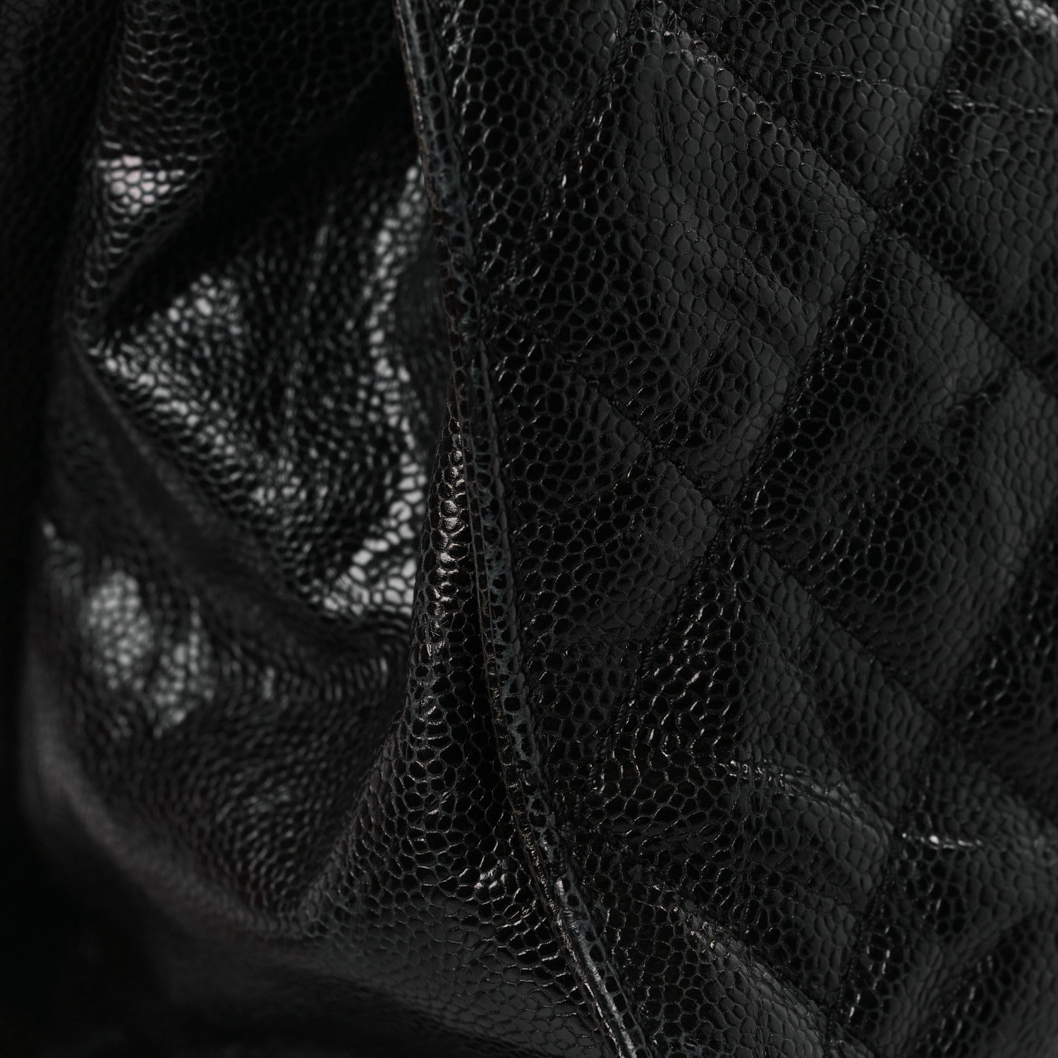 Chanel Crumpled Grained Calfskin Jumbo CC Crave Flap Black 12 of 13