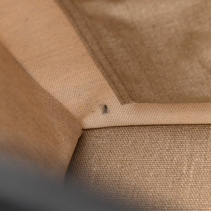 Saint Laurent Linen Calfskin Small Rive Gauche Tote Greggio Natural 15 of 16