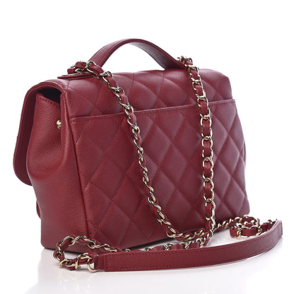 Chanel Caviar Quilted Small Business Affinity Flap Burgundy 3 of 11