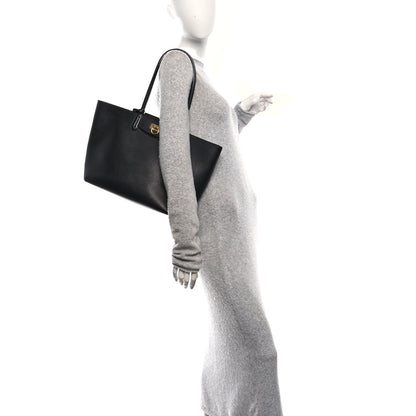 Salvatore Ferragamo Calfskin Travel Tote Black 2 of 10