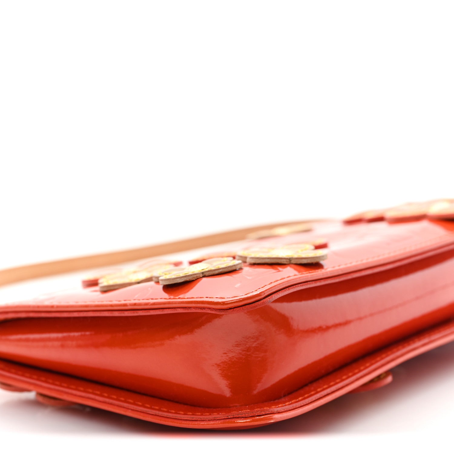 Louis Vuitton Vernis Lexington Fleurs Pochette Orange 1760490