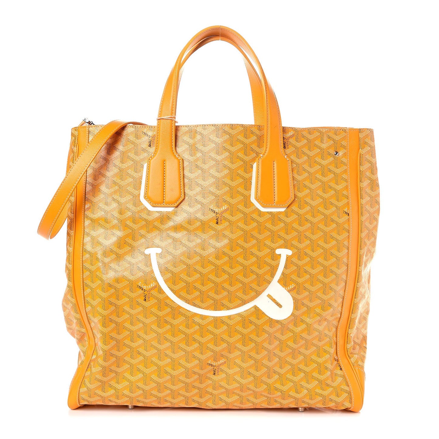 Goyardine Voltaire Smile Tote Yellow