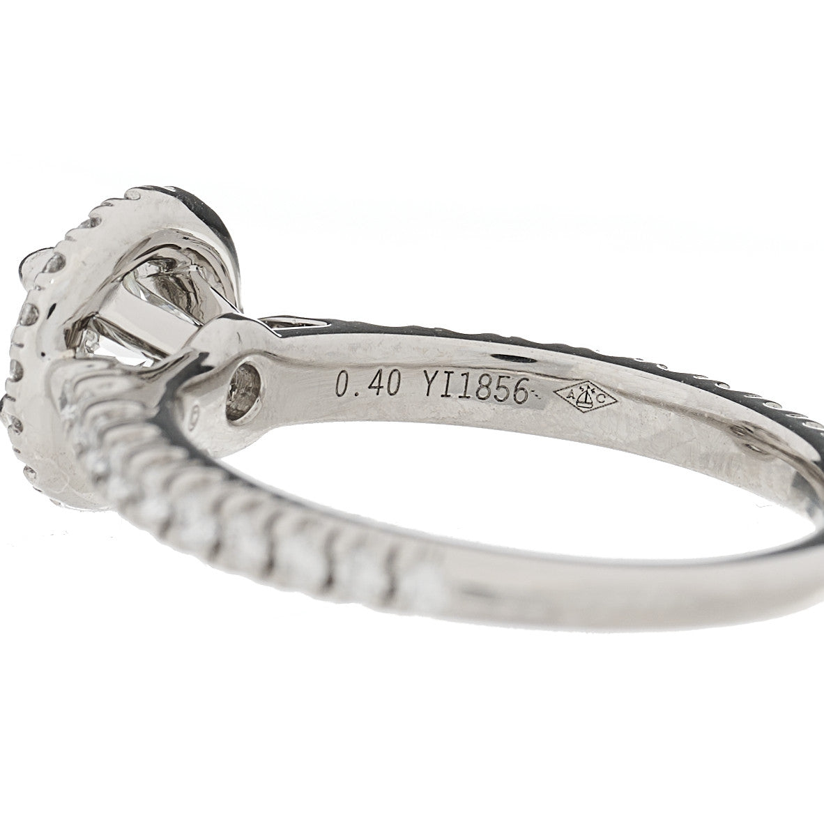 Cartier Platinum Diamond .40ct Destinee Engagement Ring 47 4 5 of 6