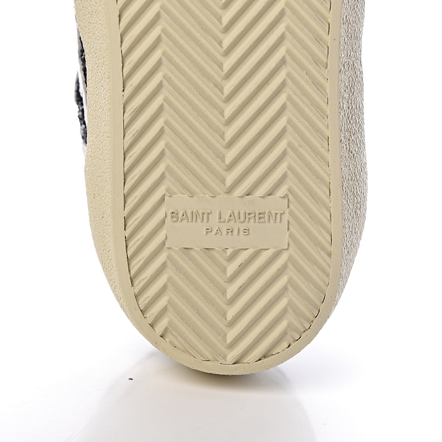 Saint Laurent Calfskin Star Court Sneakers 39 White Argent 7 of 9