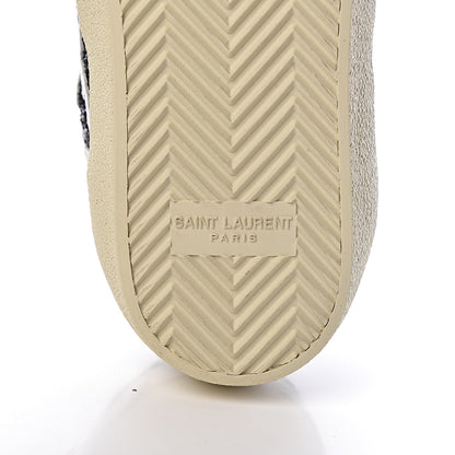Saint Laurent Calfskin Star Court Sneakers 39 White Argent 7 of 9