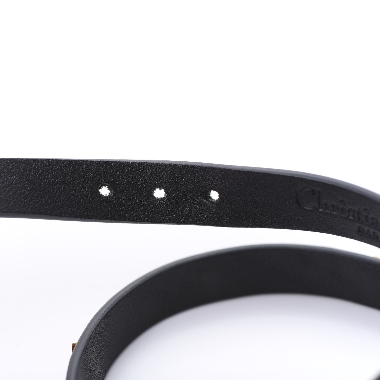 Christian Dior Calfskin Star J'Adior Double Bracelet Black 5 of 7