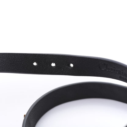 Christian Dior Calfskin Star J'Adior Double Bracelet Black 5 of 7