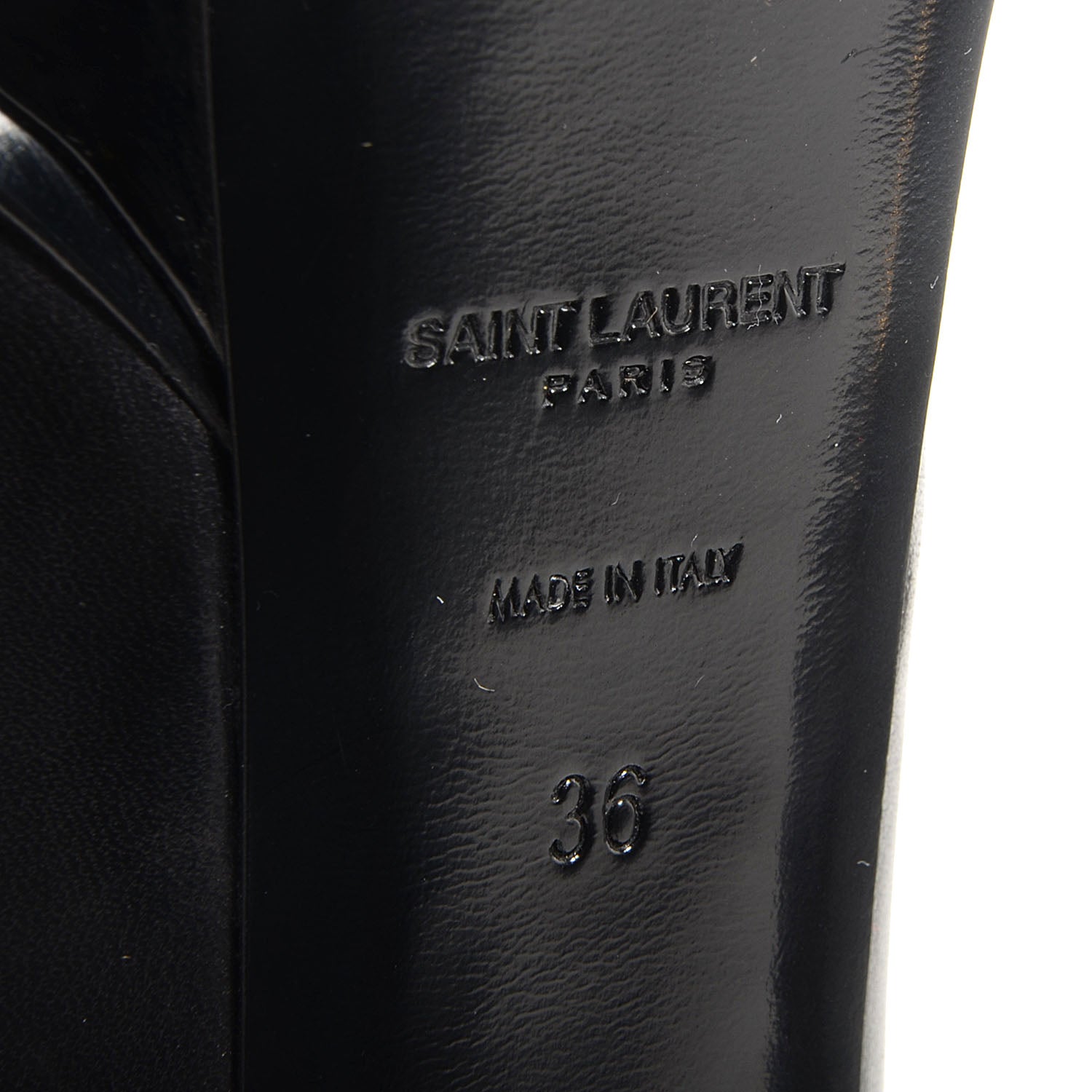 Saint Laurent Leather Classic Paris 105 Cap Toe Escarpin Pumps 36 Black 5 of 7