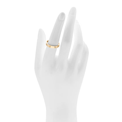 Cartier 18K Yellow Gold 3.5mm LOVE Wedding Band Ring 55 7.25 2 of 5