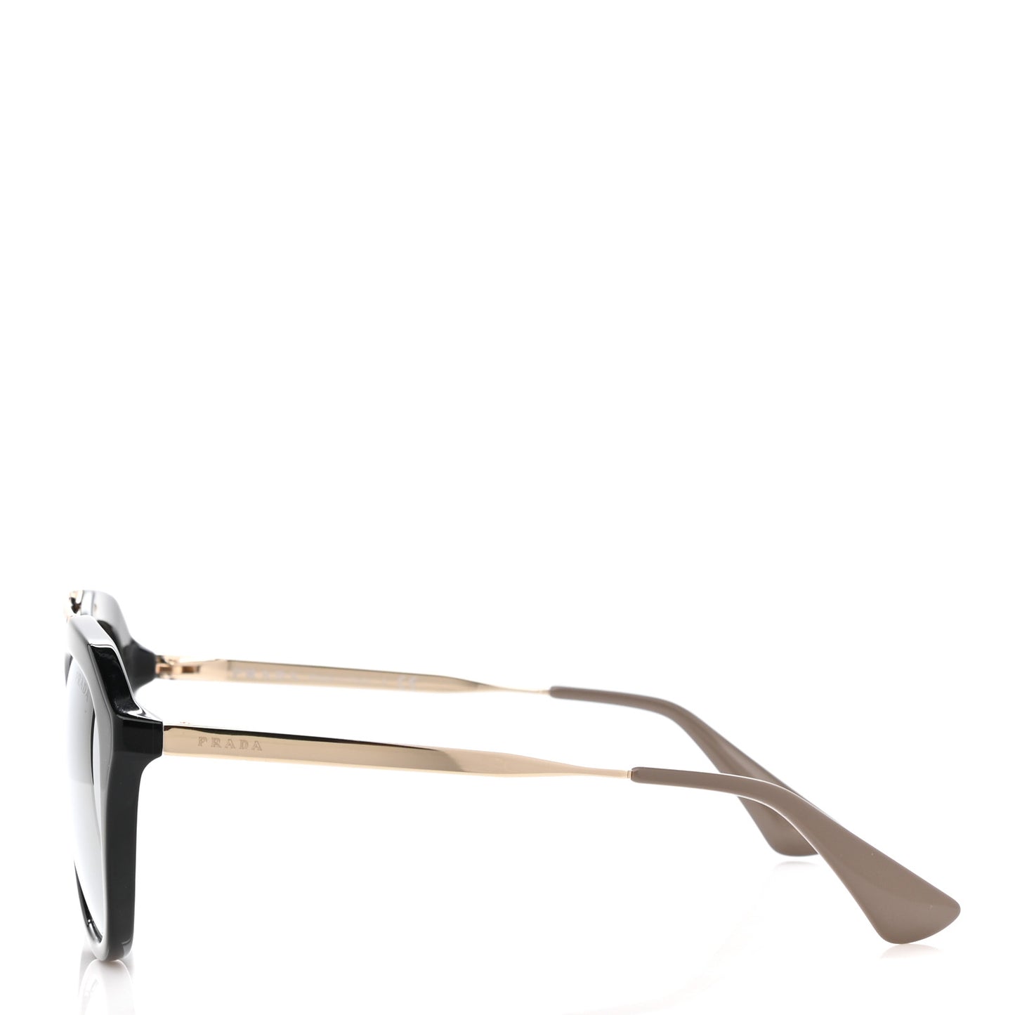 Acetate Metal Cinema Sunglasses SPR 12Q Black