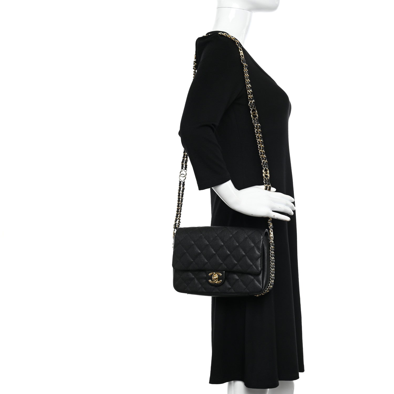 Chanel Caviar Quilted Small CC You Flap Black 2 of 10