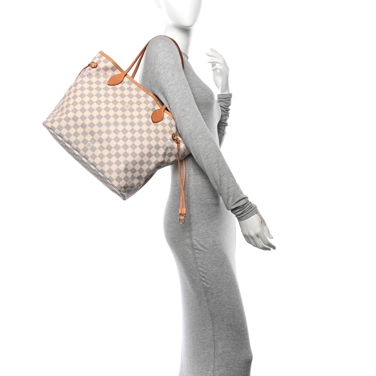 Louis Vuitton Damier Azur Neverfull MM 2 of 10