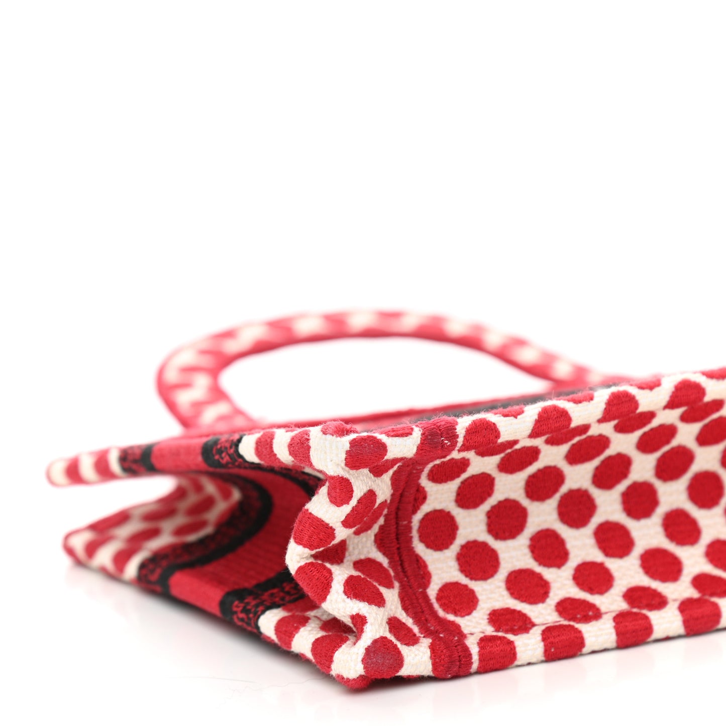 Canvas DiorAmour Dots Mini Book Tote Red