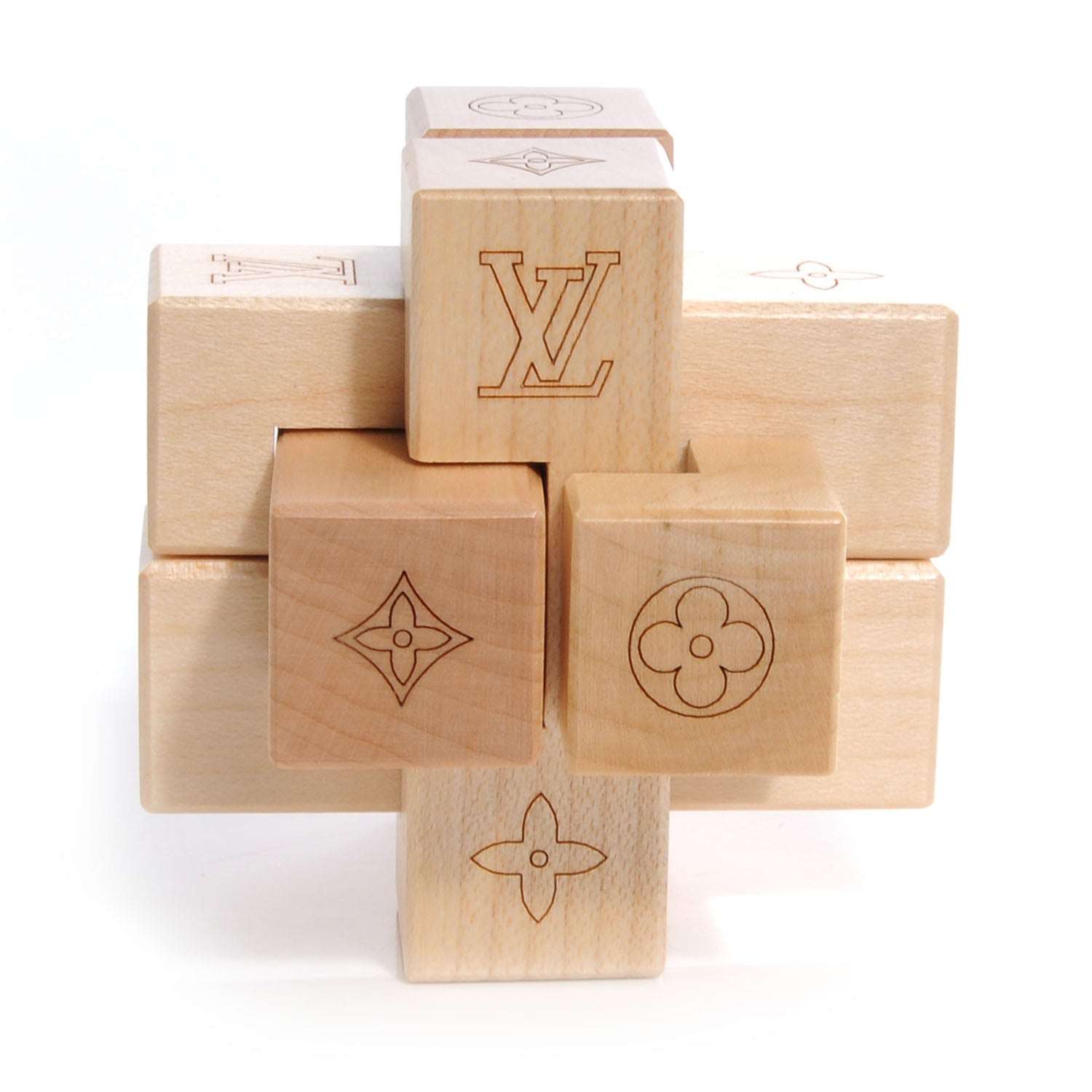 Louis Vuitton Le Pateki Wood Cube Puzzle VIP Gift 1 of 4