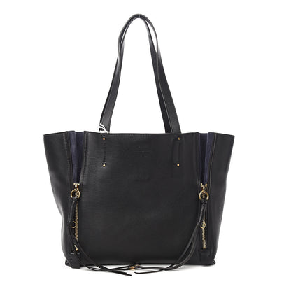 Chloe Smooth Calfskin Medium Milo Shopping Tote Black 1 of 8
