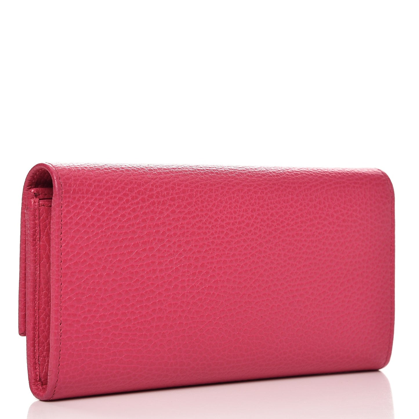 Dollar Calfskin GG Marmont Continental Wallet Box Pink