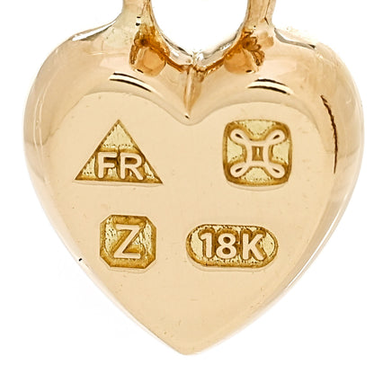 Foundrae 18K Yellow Gold True Love Heart Petite Ingot Medallion Pendant 4 of 5