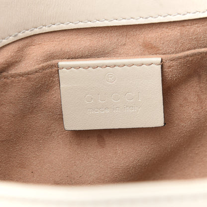 Gucci Calfskin Matelasse Mini GG Marmont Shoulder Bag White 6 of 10