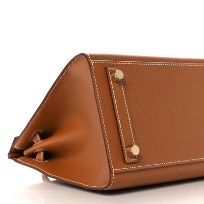 Hermes Epsom Birkin Sellier 25 Gold 7 of 34